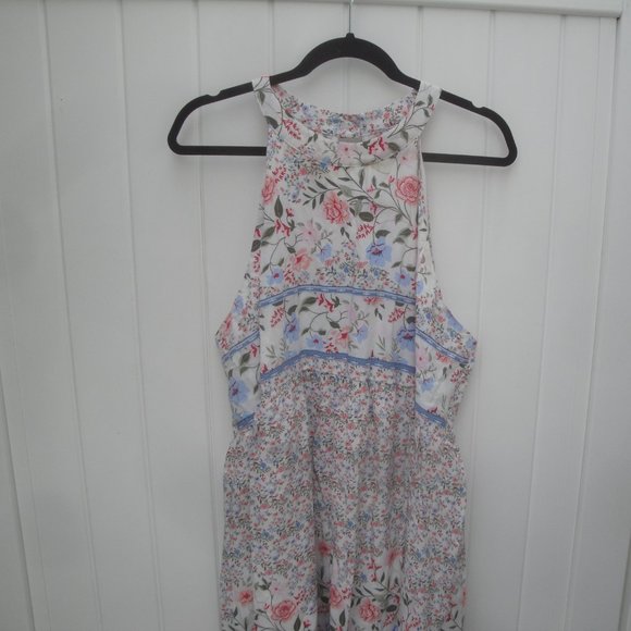 It's Simply Kristen Womens Dress Size 2X Sleeveless Floral Print Lined Preppy - Picture 2 of 4